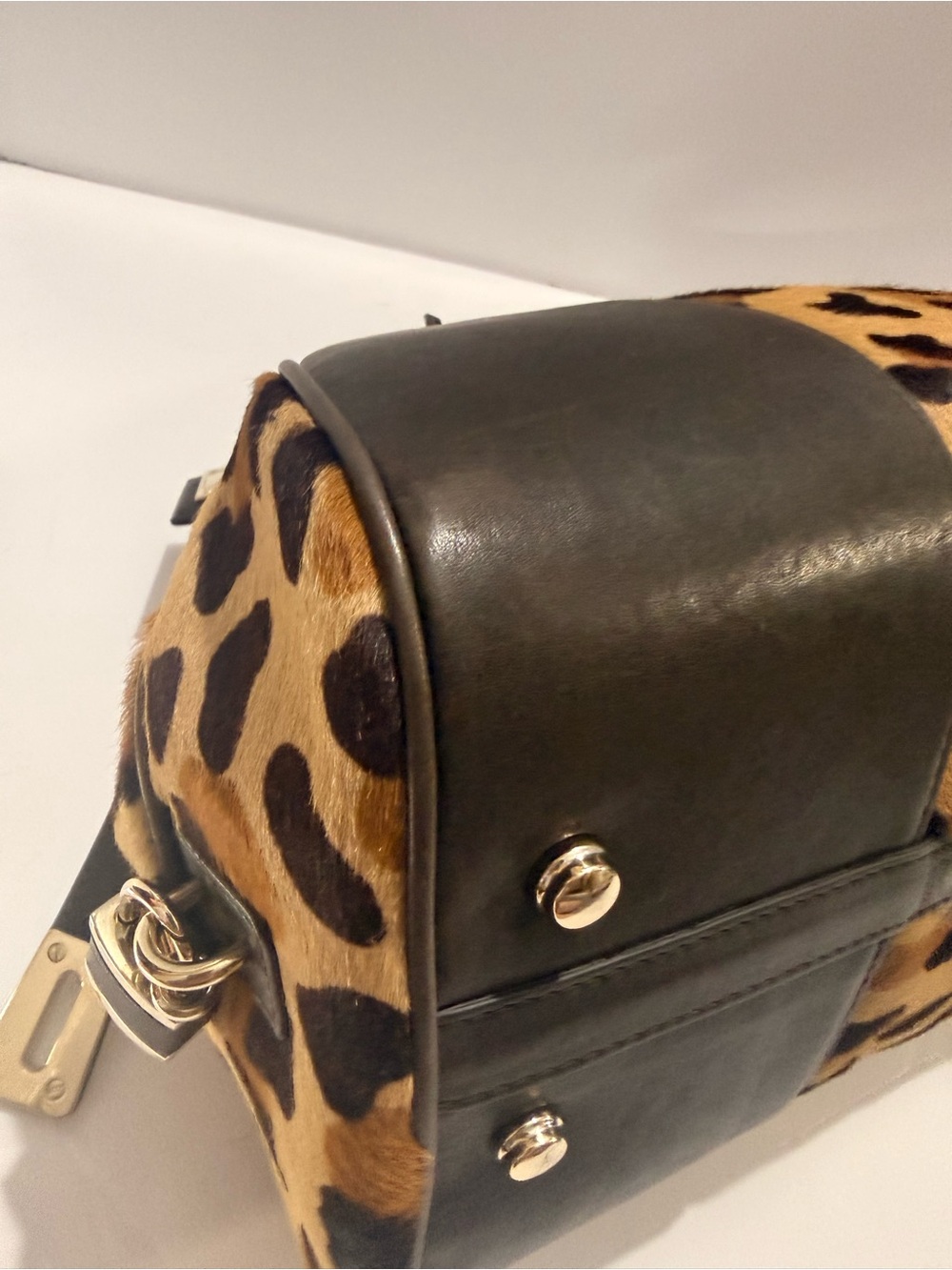 Bally Leopard Calf Hair East-West Satchel Tote - Picture 7 of 15